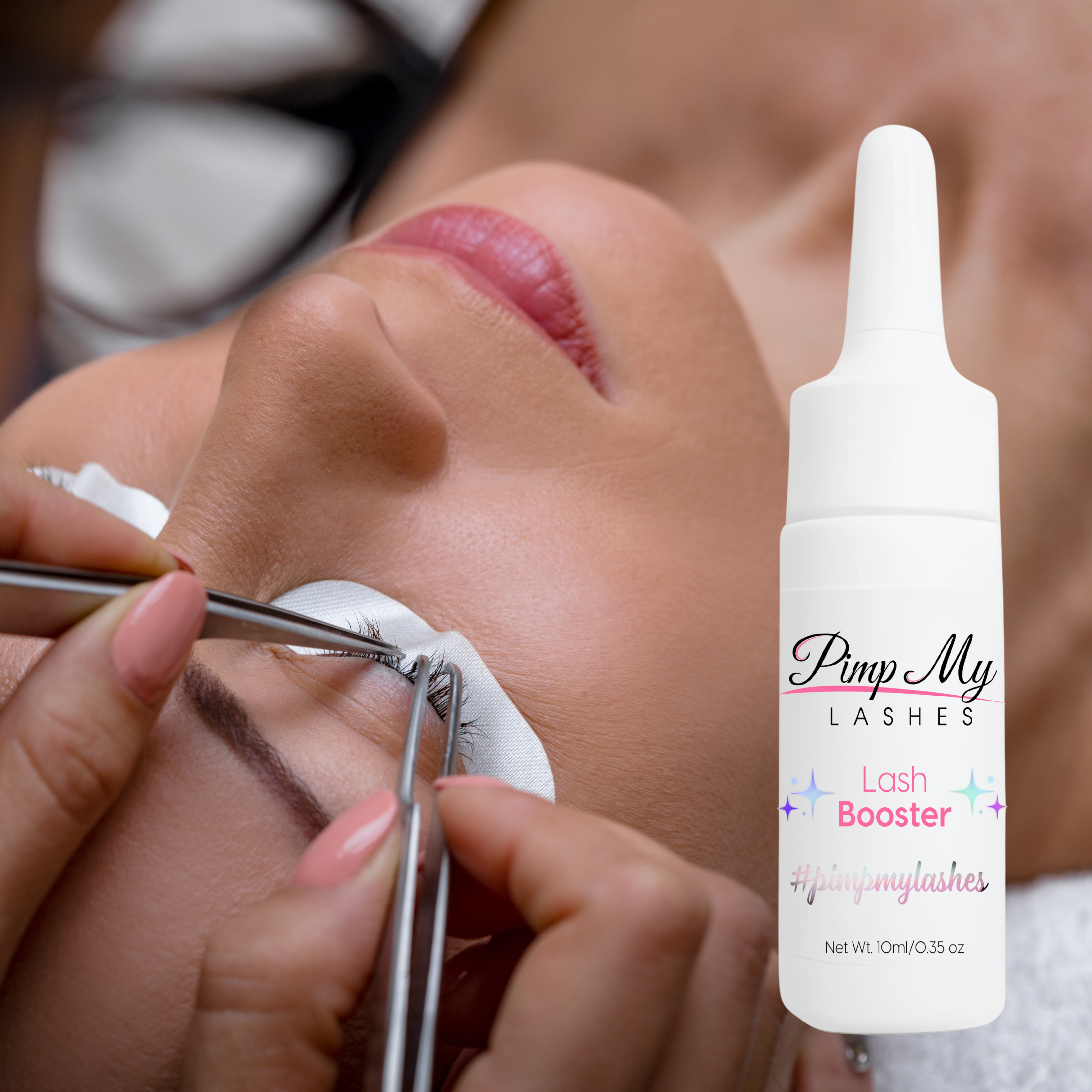 Pimp My Lashes Lash Booster – Alcohol-Free Eyelash Adhesive Booster, 10 ml