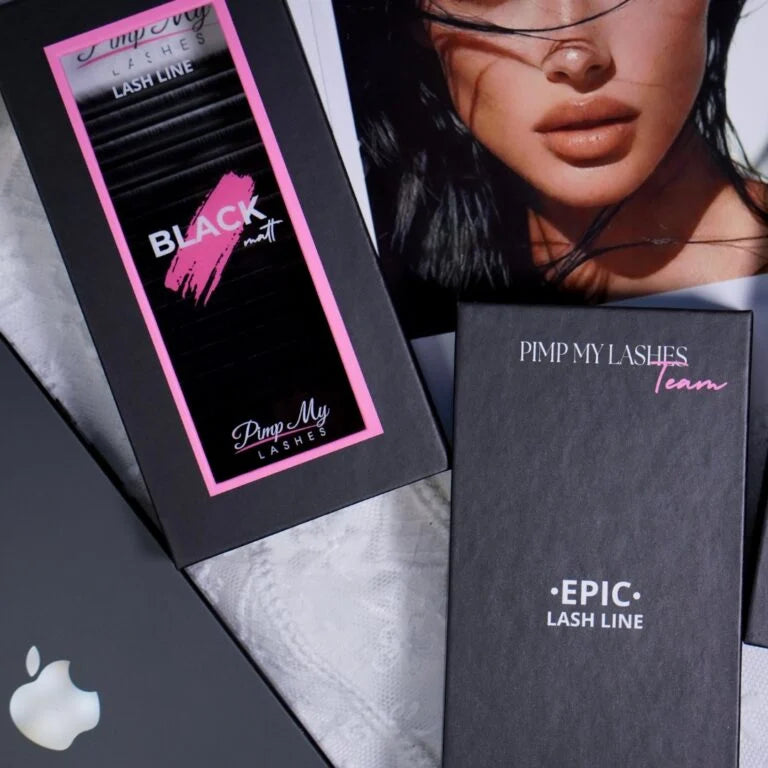 Black Eyelashes for Extension EPIC LASH LINE Black Matt Pimp My Lashes