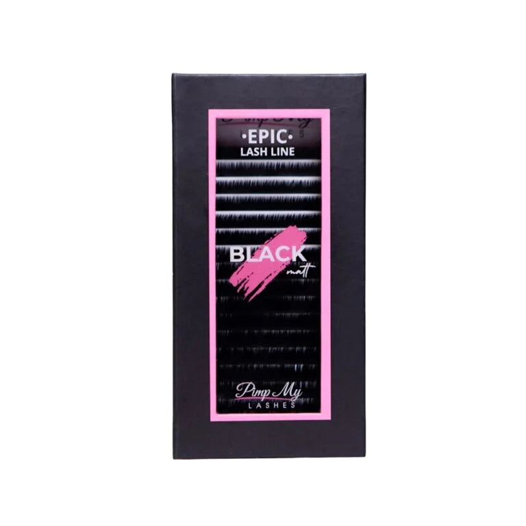 Black Eyelashes for Extension EPIC LASH LINE Black Matt Pimp My Lashes
