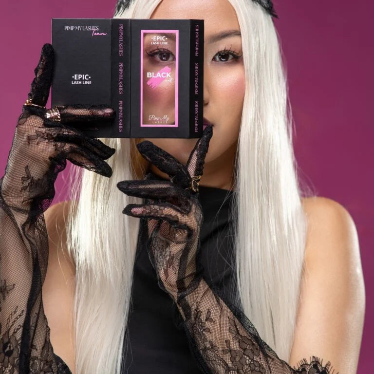 Black Eyelashes for Extension EPIC LASH LINE Black Matt Pimp My Lashes