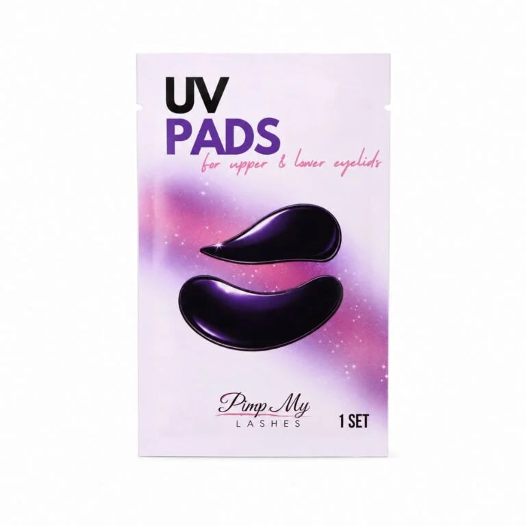 Black upper and lower eyelid patches for the UV method Pimp My Lashes