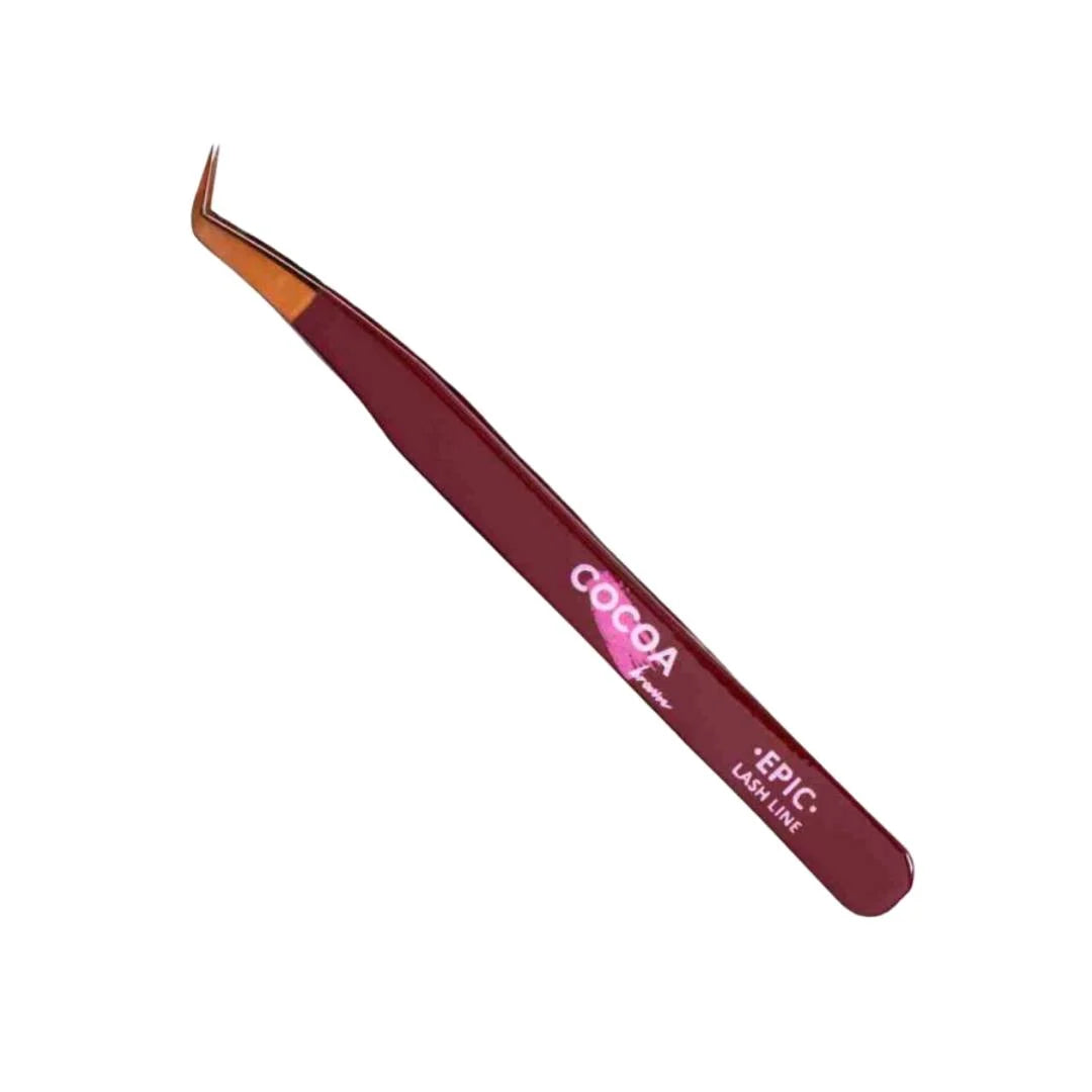 EPIC Cocoa Brown Eyelash Extension Tweezer – Pimp My Lashes