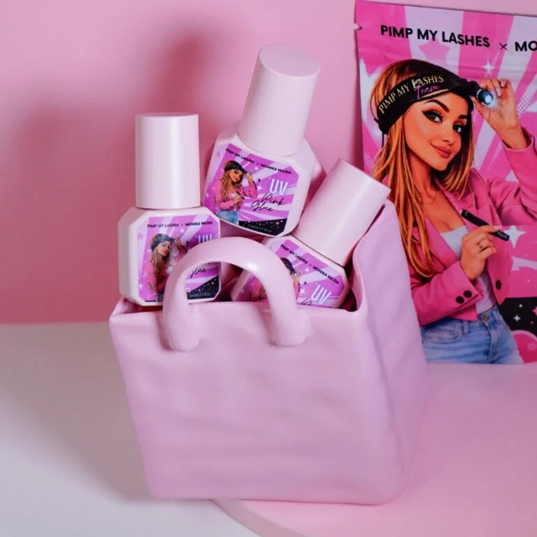 UV Eyelash Extension Glue – Pink Glue 5ml (Pimp My Lashes x Monika Wajda)