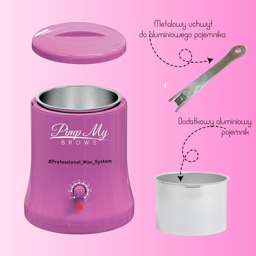 Pink /BLACK Wax Heater 200 ml – Pimp My Brows