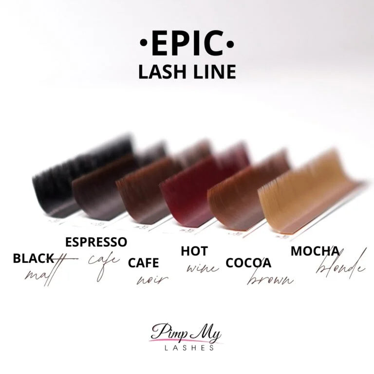 EPIC LASH LINE Matte Espresso Eyelash Extensions Pimp My Lashes