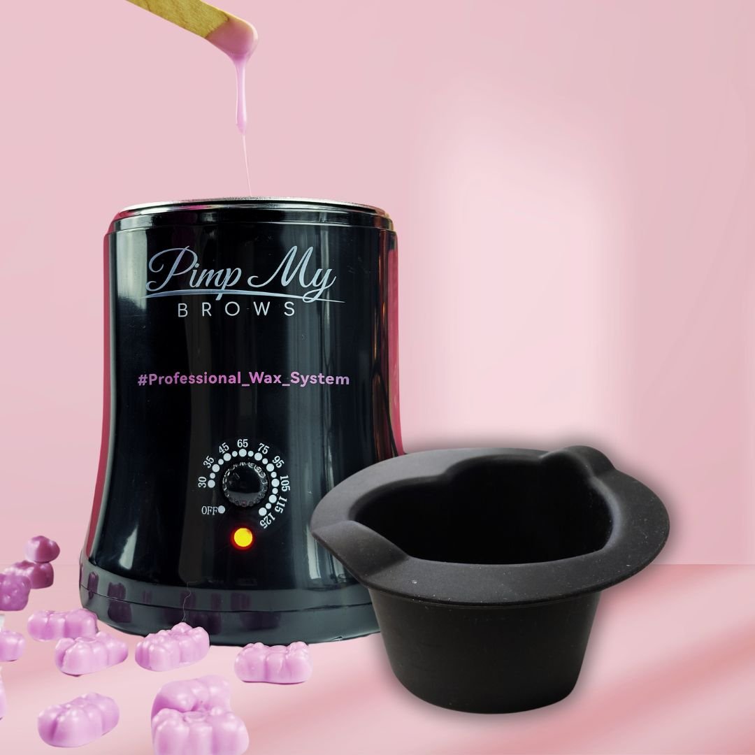 Silicone Wax Pot – Heart Shape BLACK – Pimp My Brows