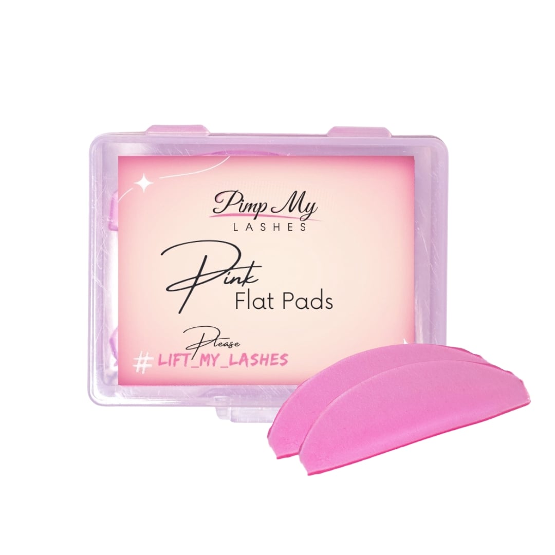 Pimp My Lashes Pink Flat Pads – Silicone Shields for Korean Lash Lift