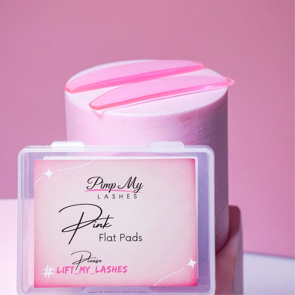 Pimp My Lashes Pink Flat Pads – Silicone Shields for Korean Lash Lift