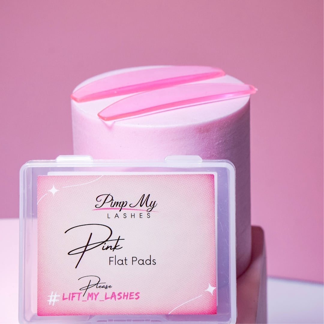 Pimp My Lashes Pink Flat Pads – Silicone Shields for Korean Lash Lift