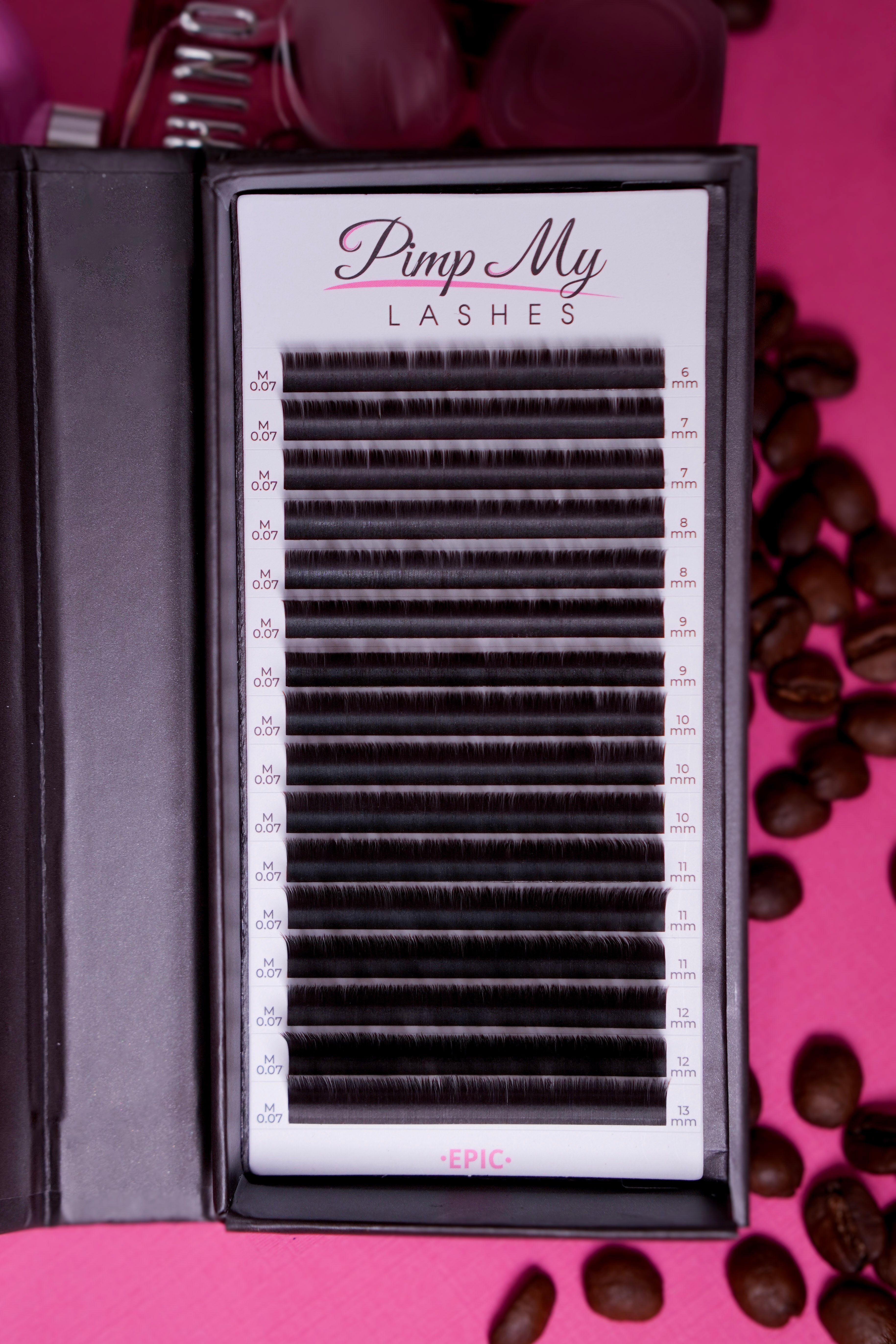 EPIC LASH LINE Matte Espresso Eyelash Extensions Pimp My Lashes